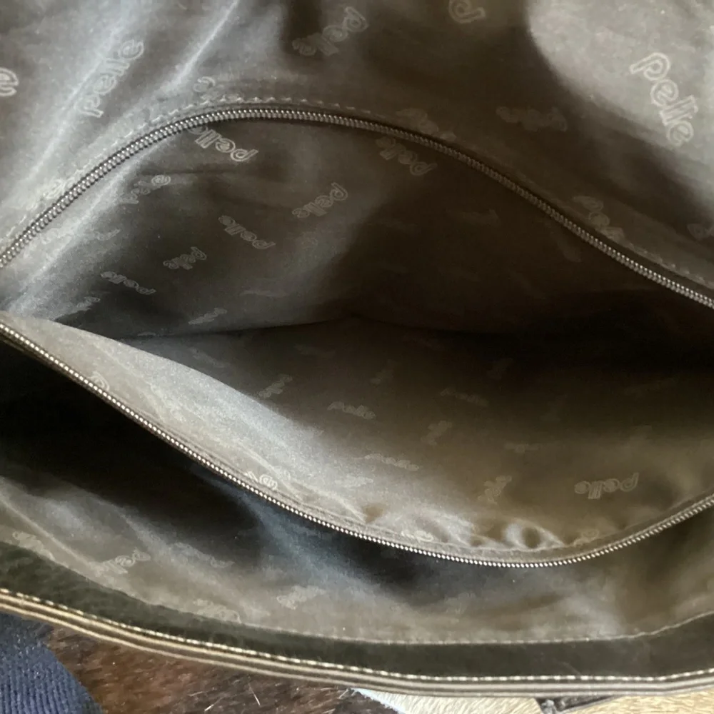 Pelle Leather Flap Top Briefcase Messenger Crossbody Bag